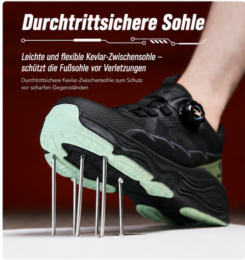 Stoß- und durchtrittsichere Sicherheitsschuhe