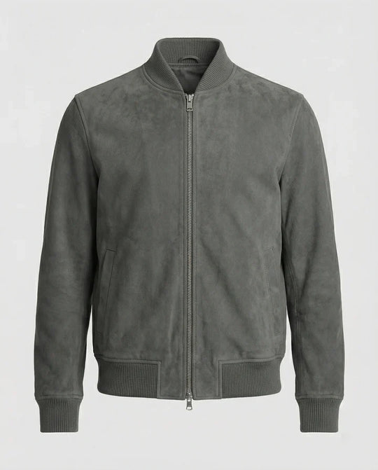 Freizeitkleidung Herren Bomberjacke Lederoptik