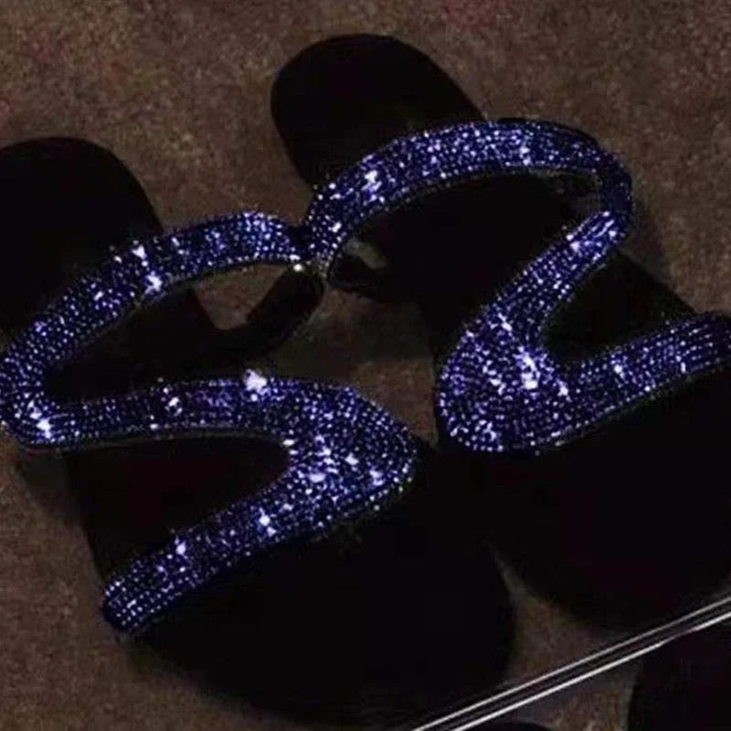 Elegante Glitzer-Sandale für Damen