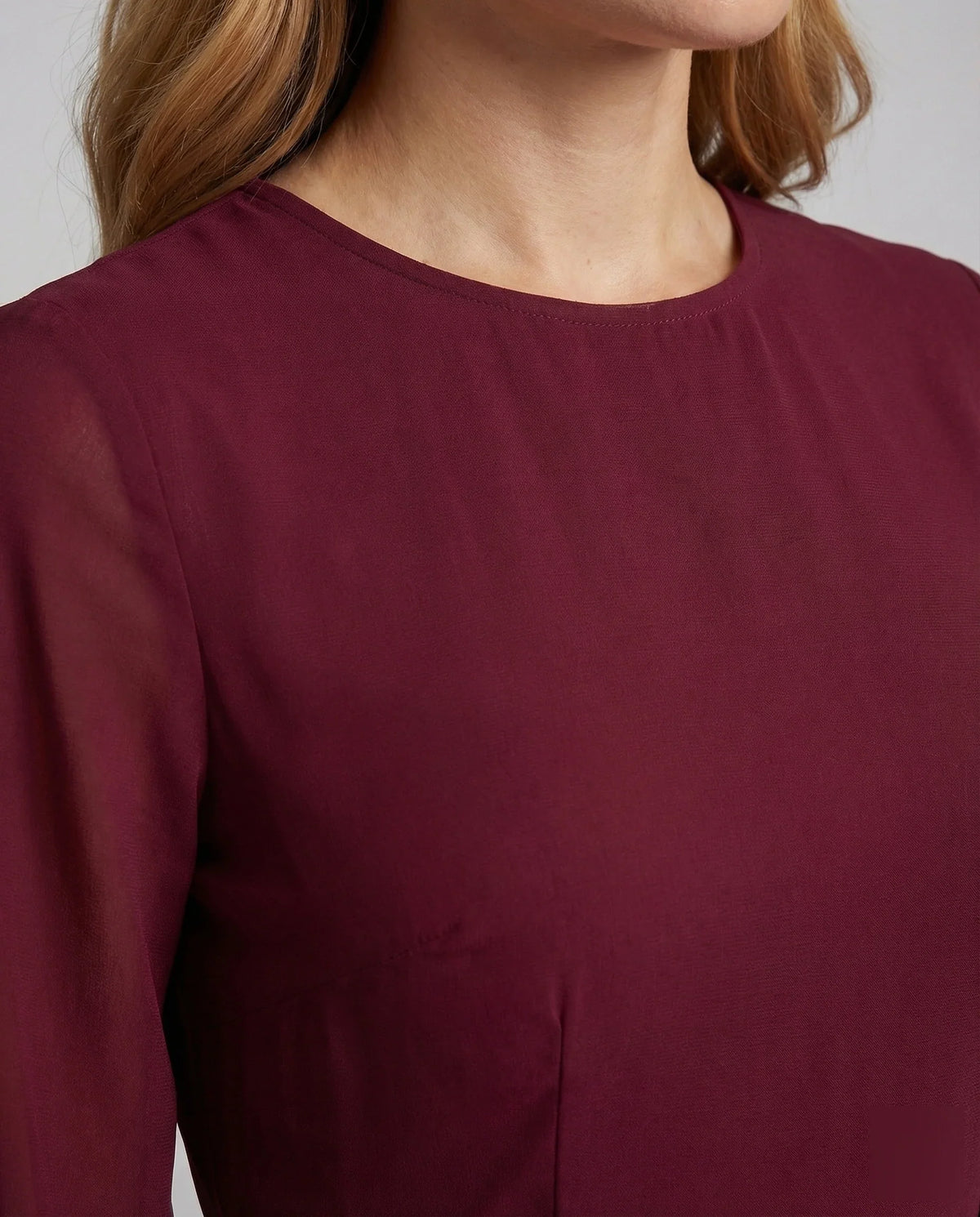 Damen Gala-Maxikleid Glockenärmel Stufenrock