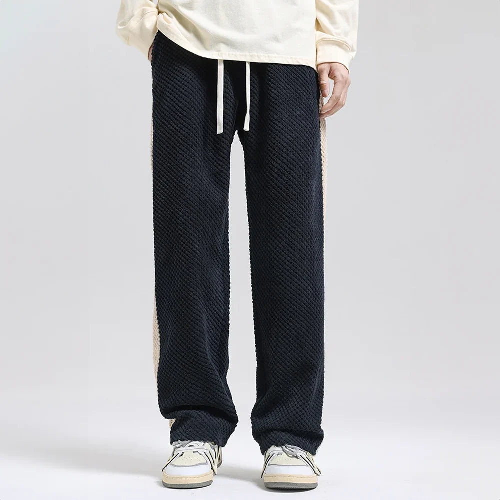 Cord-Jogginghose mit Waffelmuster