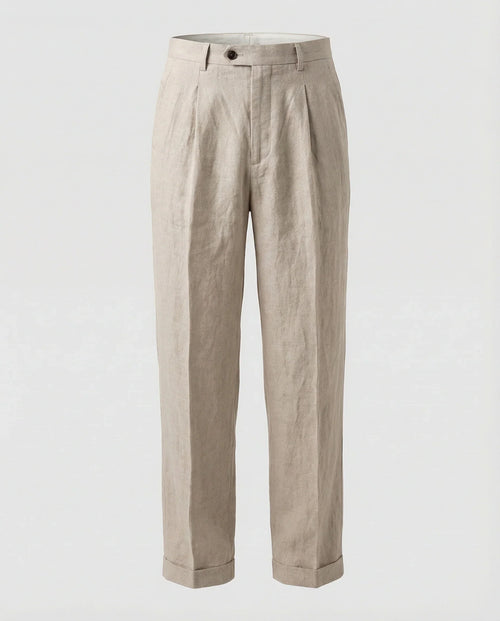 Herren elegante und bequeme Leinenhose
