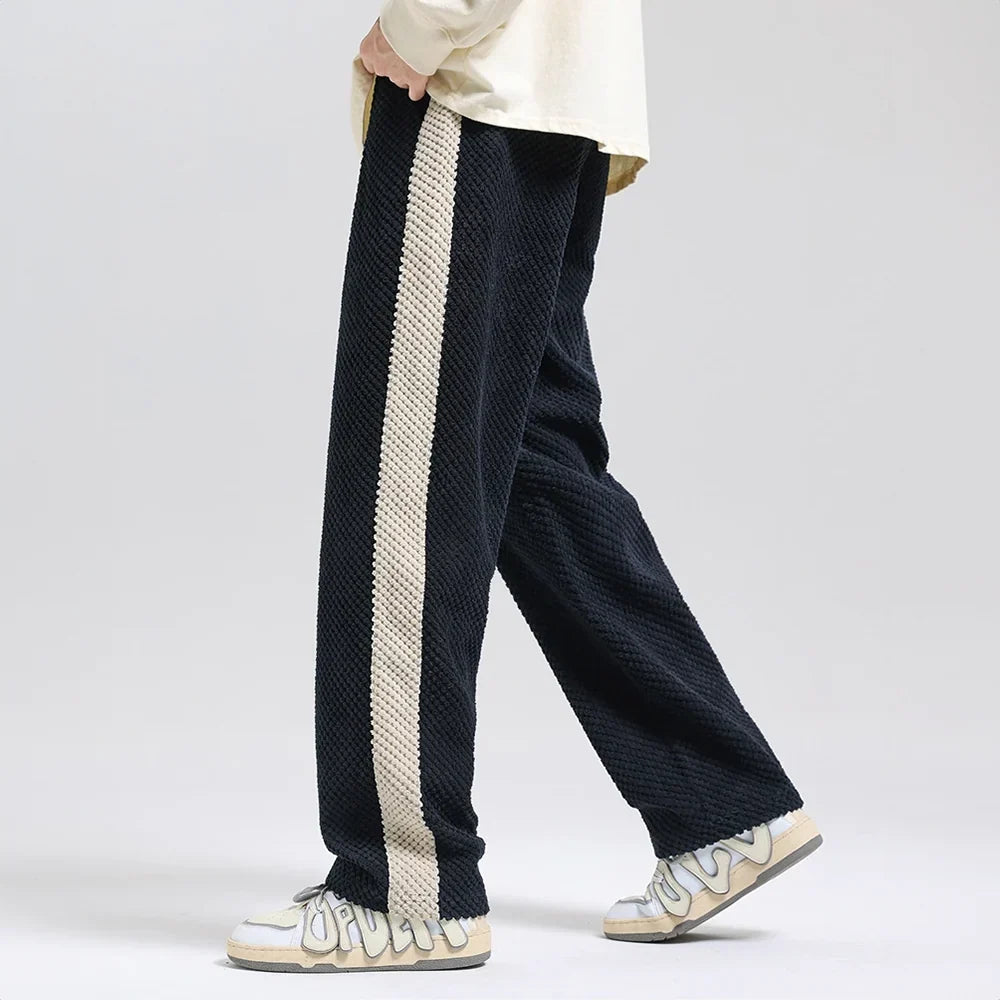 Cord-Jogginghose mit Waffelmuster