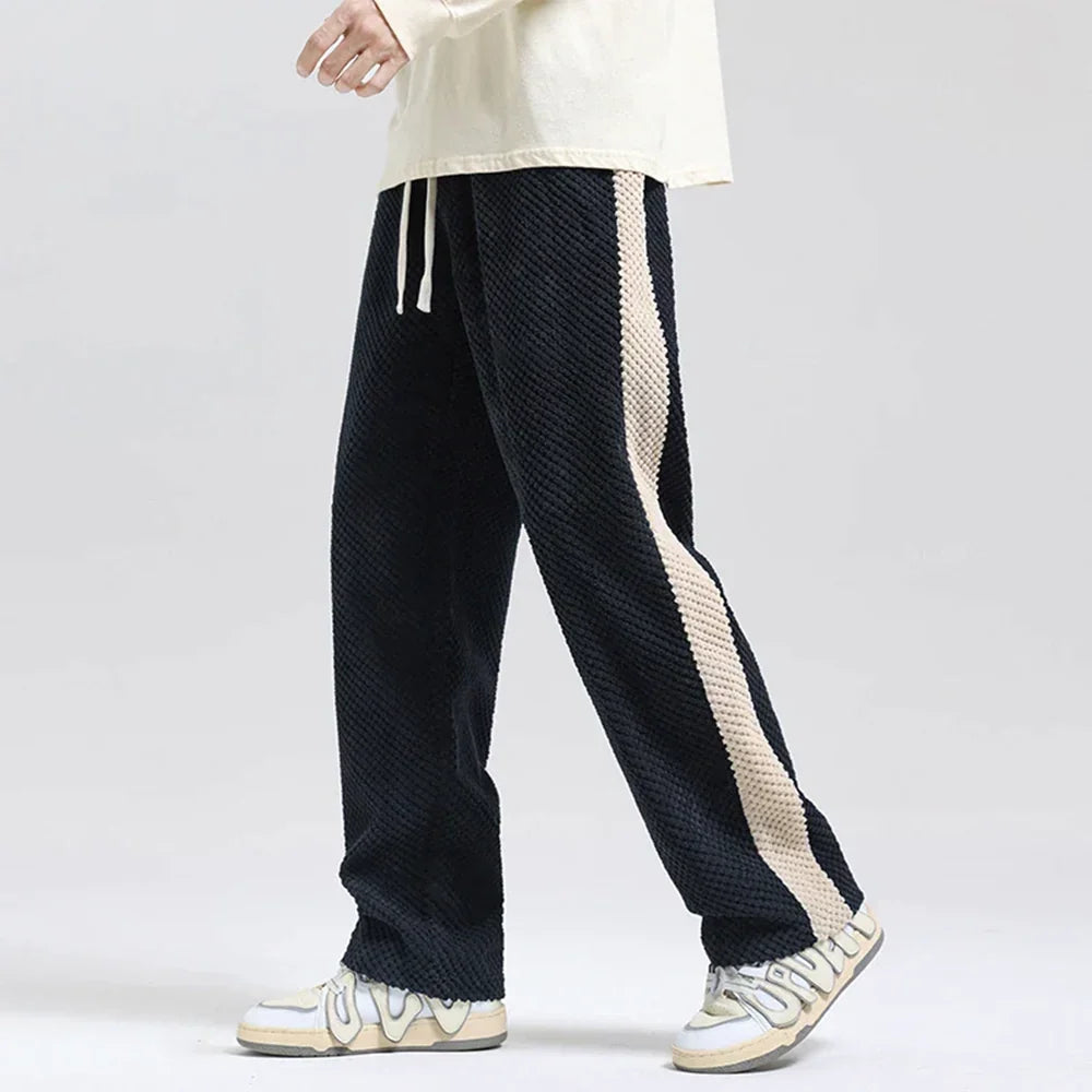Cord-Jogginghose mit Waffelmuster