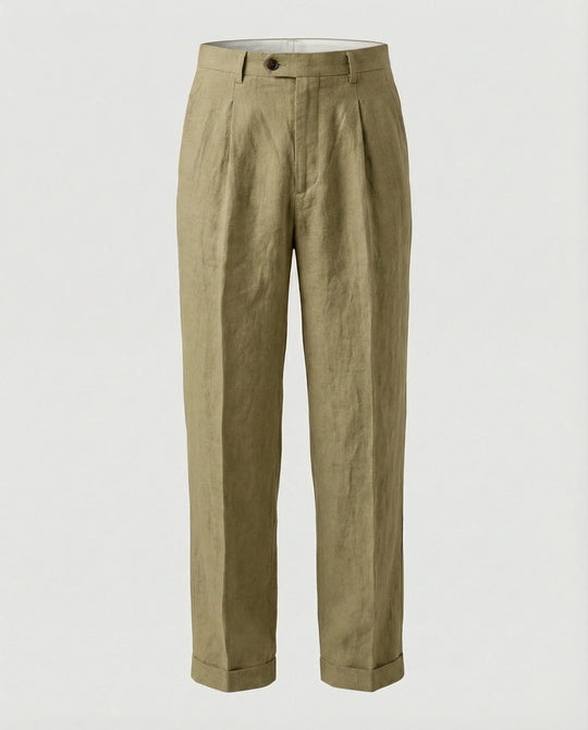 Herren elegante und bequeme Leinenhose