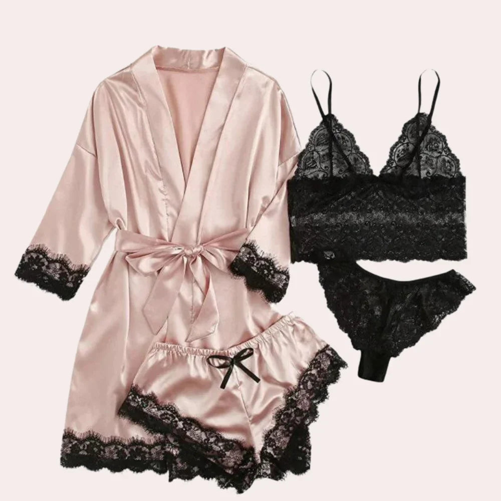 4-Teilige Lingerie-Kleid