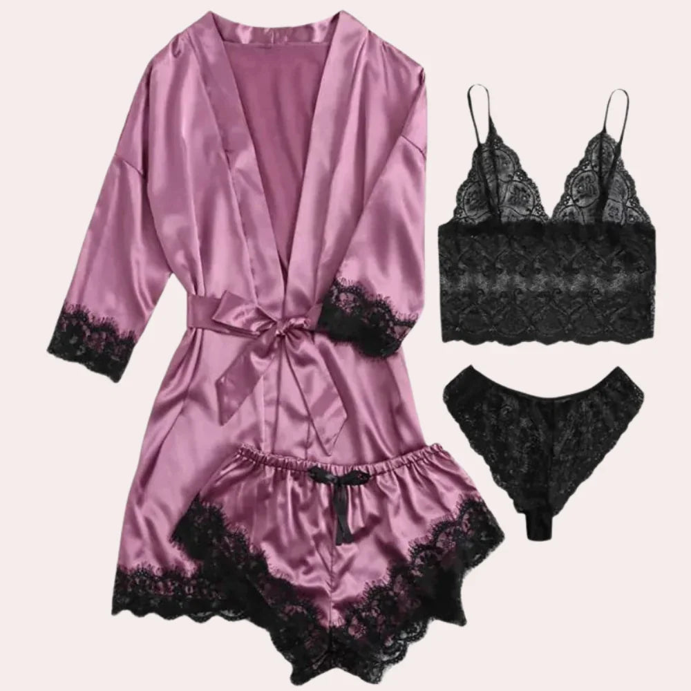 4-Teilige Lingerie-Kleid