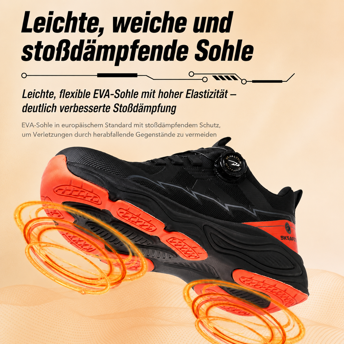 Stoß- und durchtrittsichere Sicherheitsschuhe