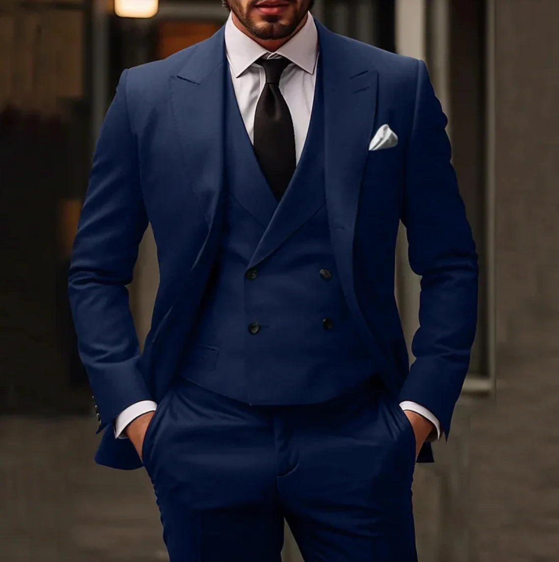 Herren Smoking 3-teilig - Blazer, Weste & Hose