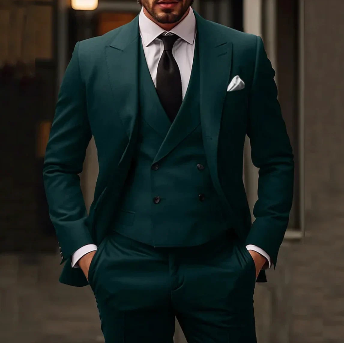 Herren Smoking 3-teilig - Blazer, Weste & Hose
