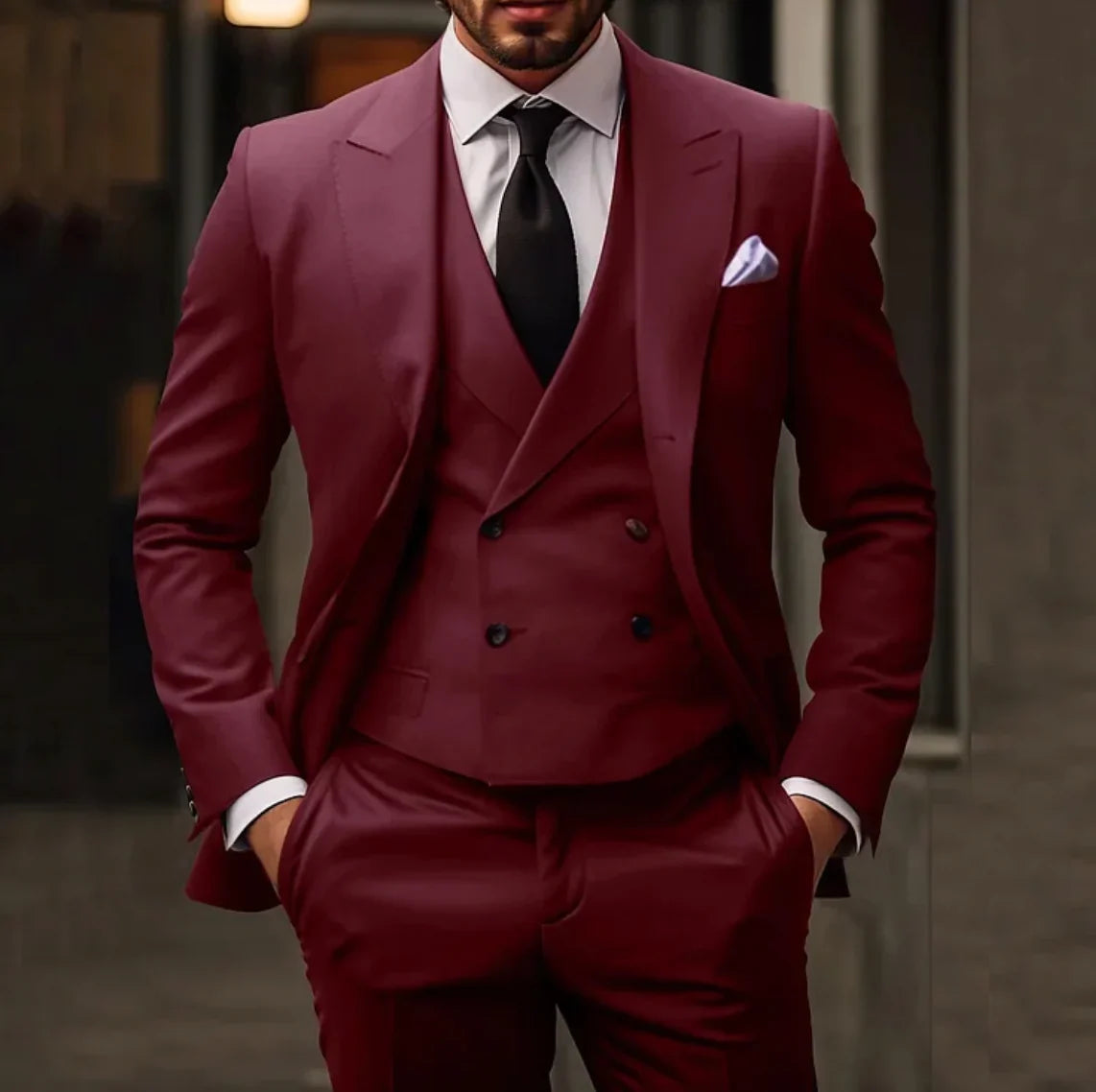 Herren Smoking 3-teilig - Blazer, Weste & Hose