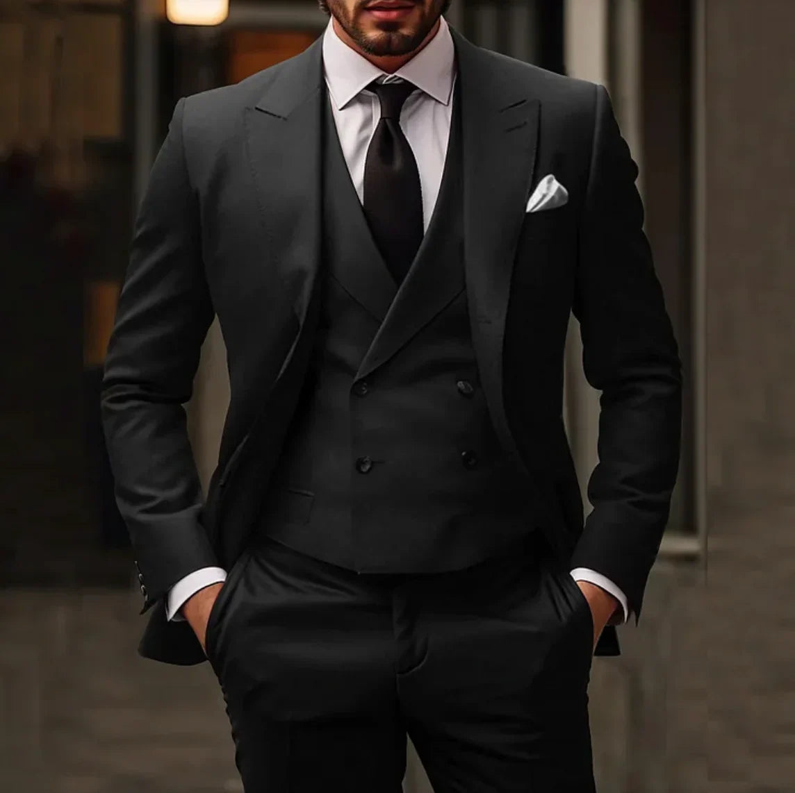 Herren Smoking 3-teilig - Blazer, Weste & Hose