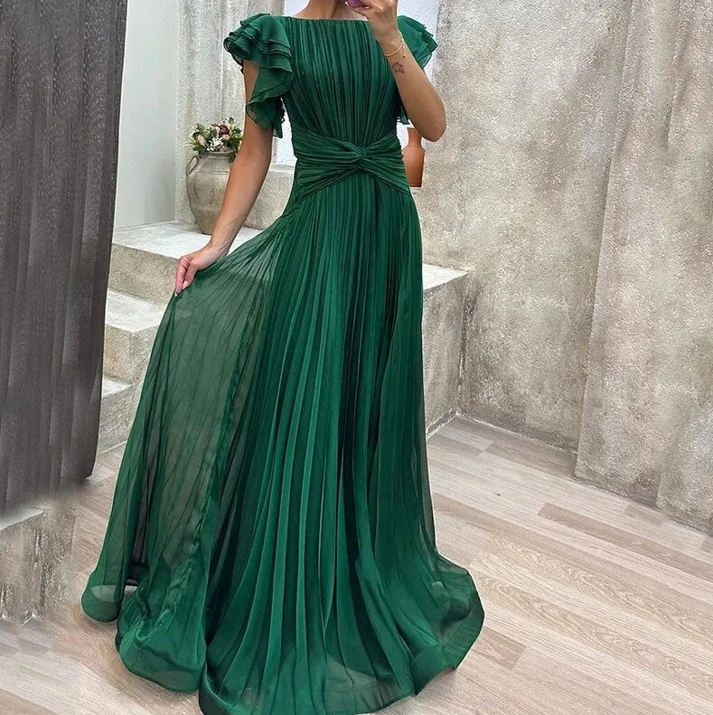 Elegantes Buntes Abendkleid