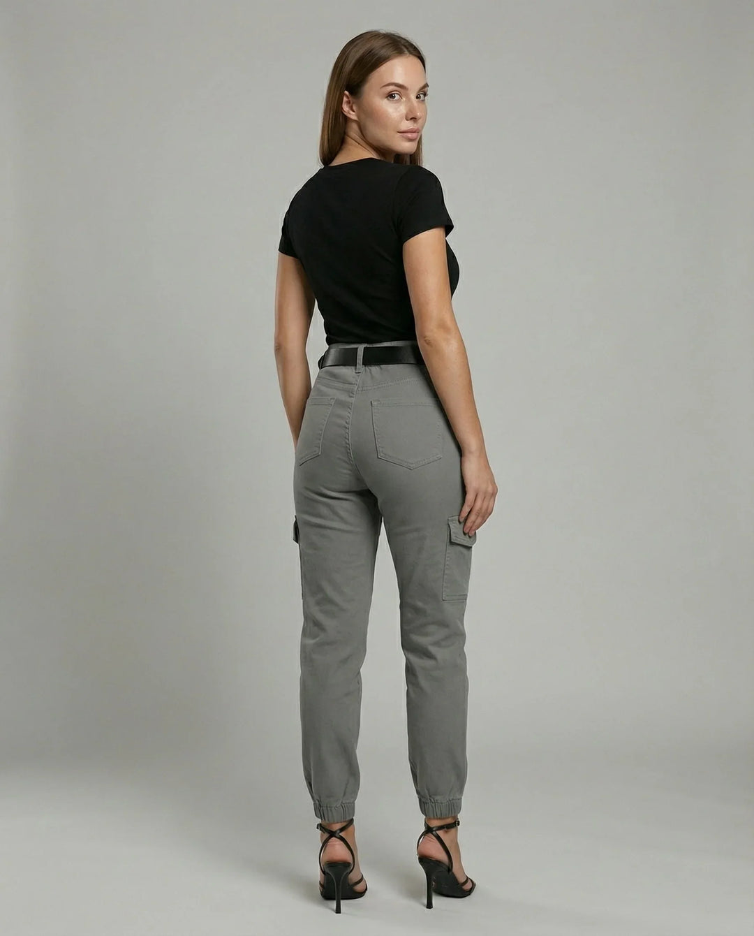 Damen Cargo-Jeans Komfort