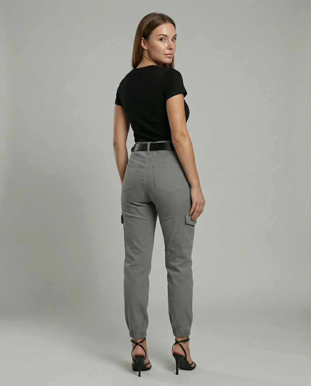 Damen Cargo-Jeans Komfort