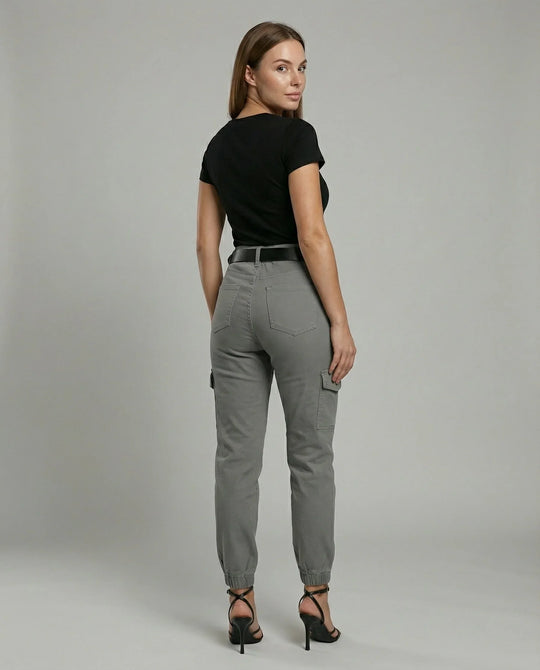 Damen Cargo-Jeans Komfort
