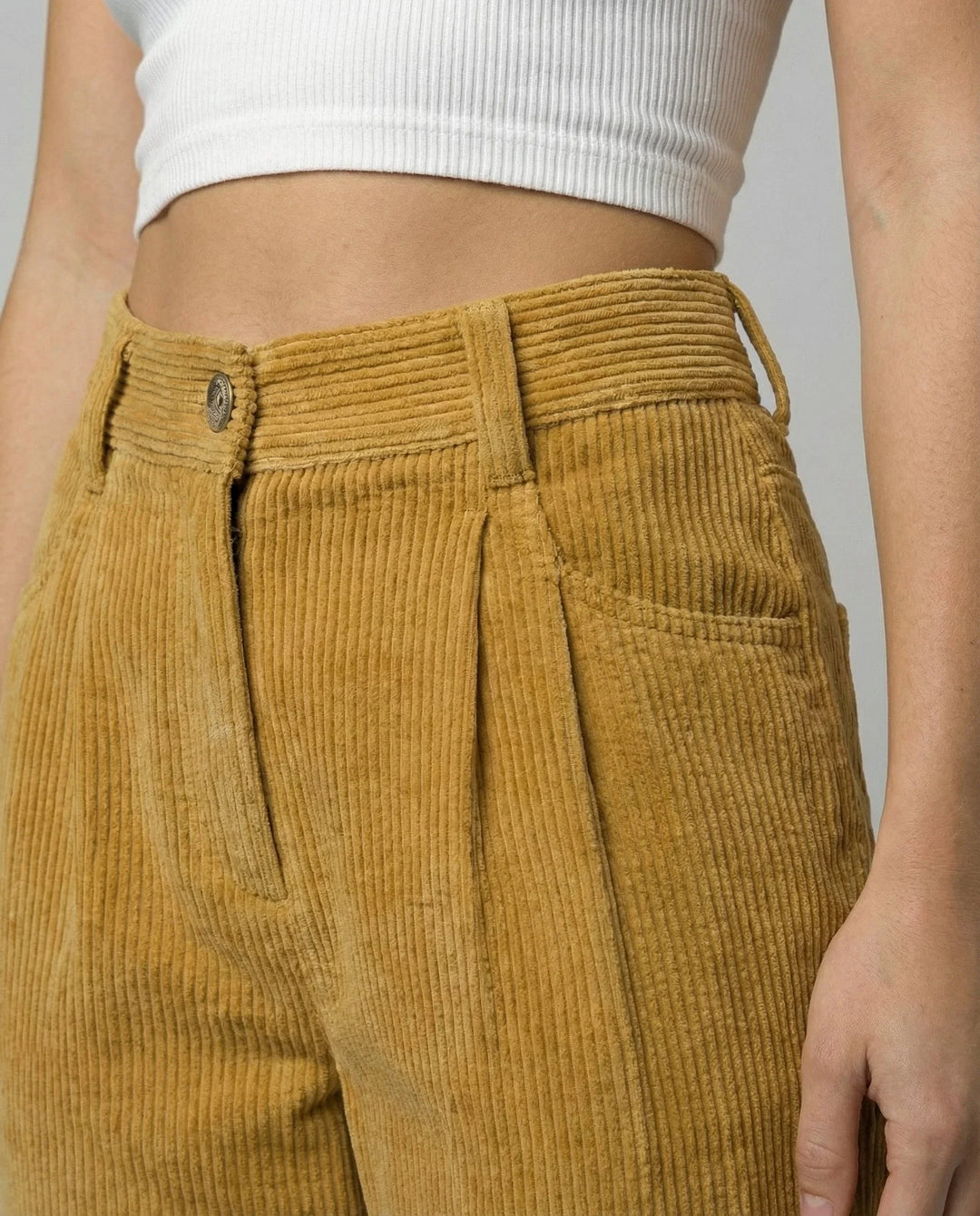 Lässige Komfort Cordhose Damen