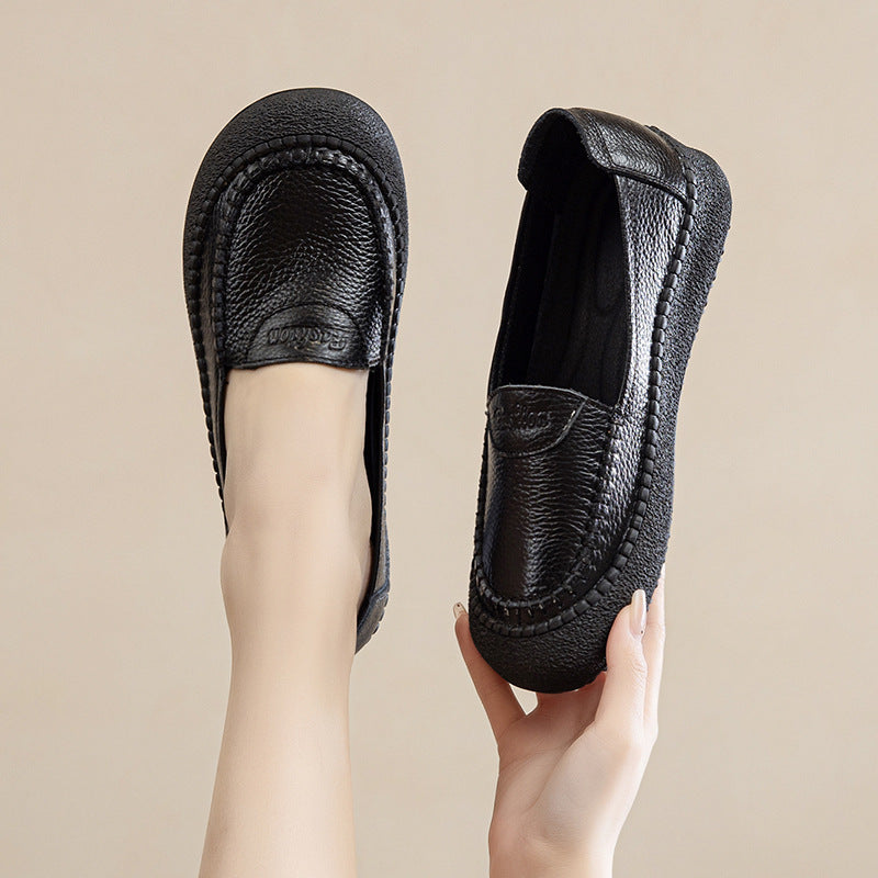Schuhe mit weicher Sohle aus 100 % echtem Rindsleder