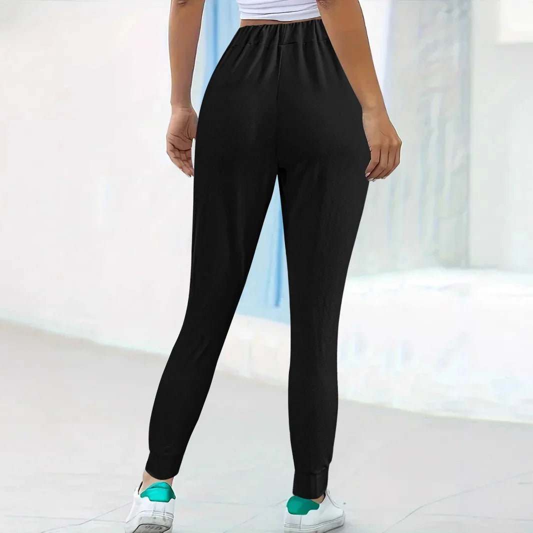 Damen Bequeme Jogginghose mit elastischem Bund und praktischen Taschen
