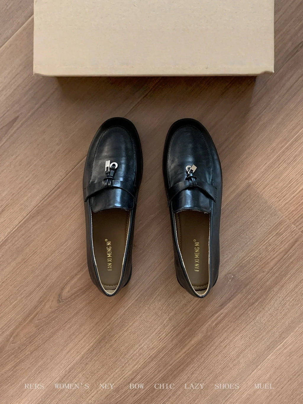 Damen elegante Mokassins mit modischer Schnalle