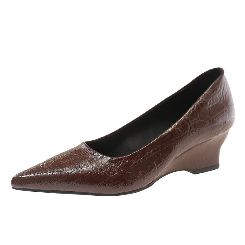Halbschuhe für Damen mit Keilabsatz