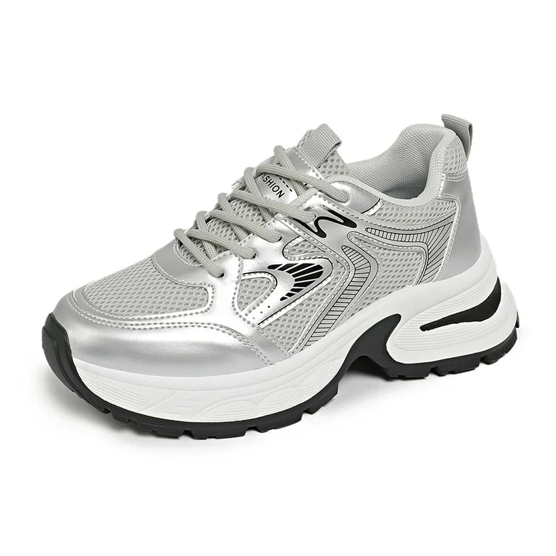 Damen atmungsaktive Sport Sneakers mit dämpfender Sohle und rutschfestem Profil