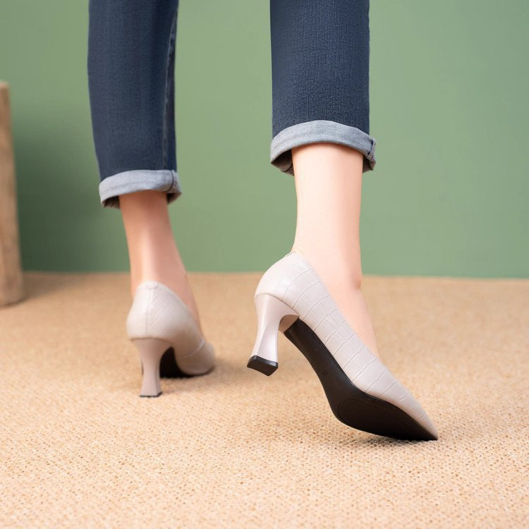 Stiletto-Arbeitsschuhe für Damen mit weichen Sohlen