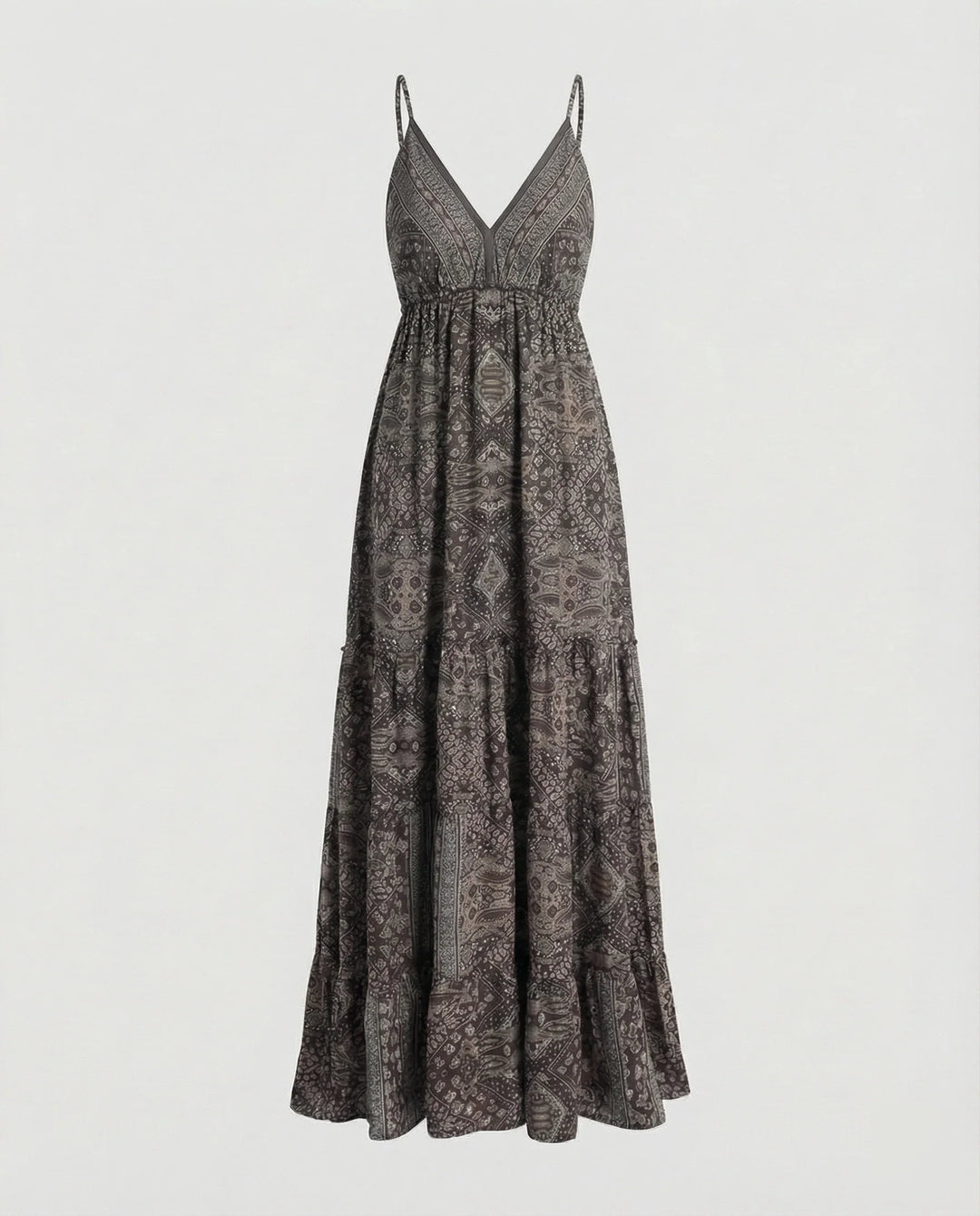 Damen Romantische Spitzen-Bustier Mischgewebe Boho-Longdress
