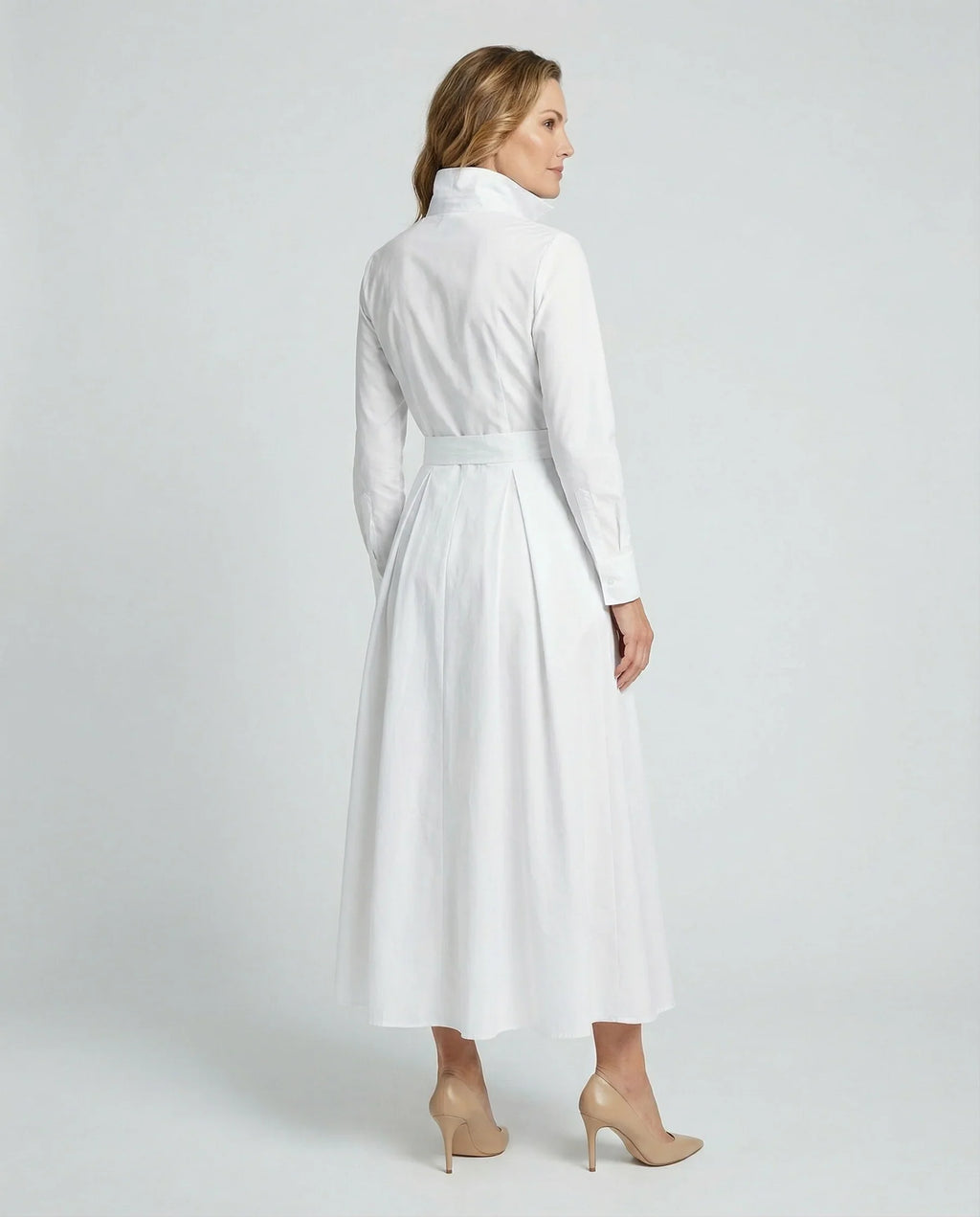 Elegante Weiße Lange Kleid