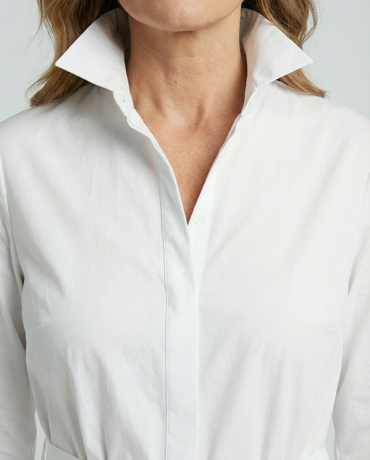 Elegante Weiße Lange Kleid