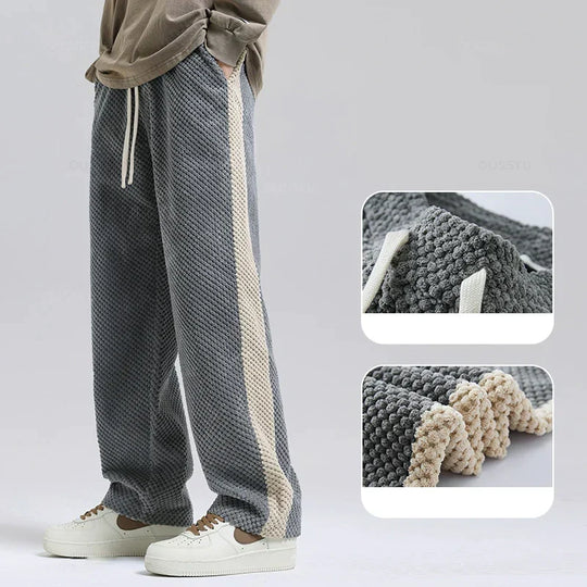 Cord-Jogginghose mit Waffelmuster
