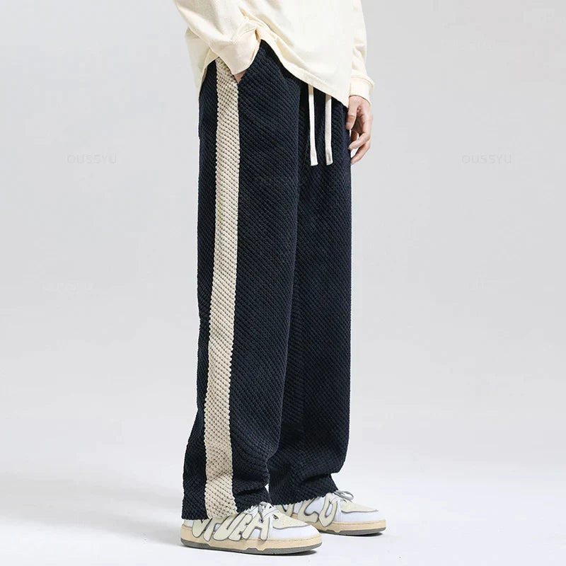 Cord-Jogginghose mit Waffelmuster