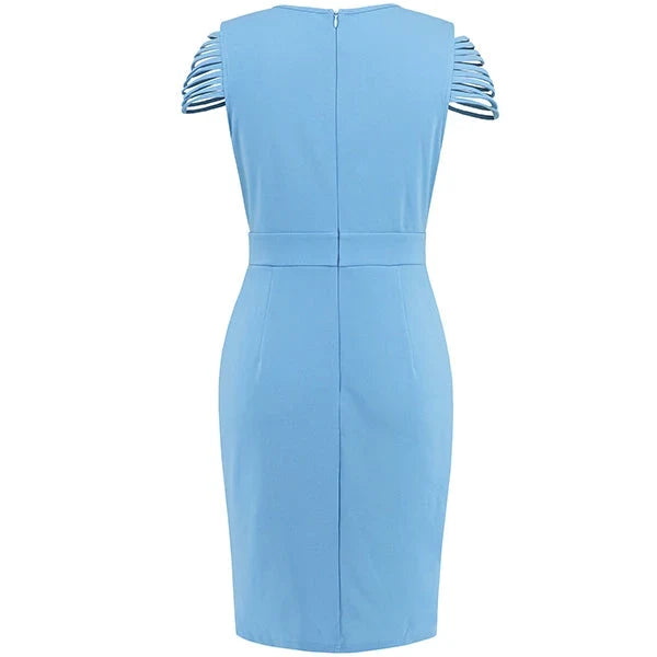 Schickes Minikleid ohne Ärmel für die Hochzeit