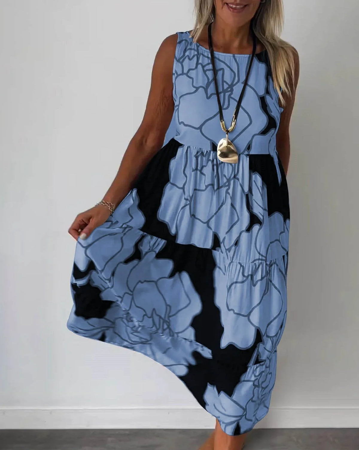 Komfortables Ärmelloses Sommerkleid für Damen