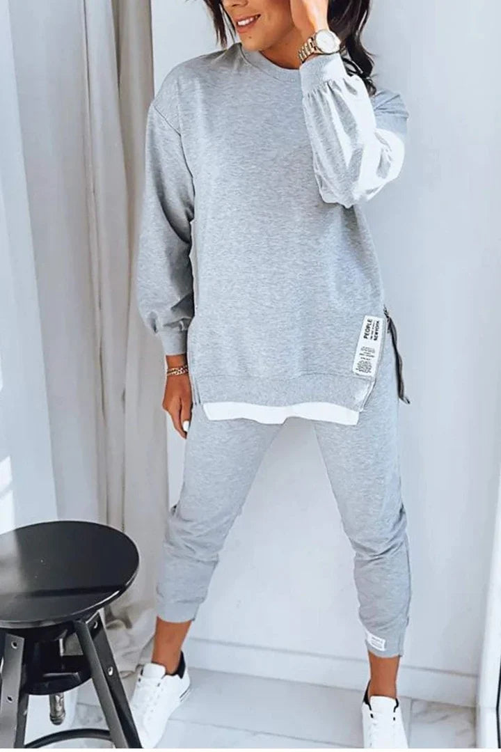 Bequemes Sweatshirt- und Hosen-Set für Frauen