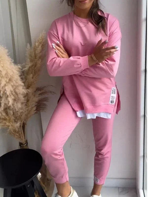 Bequemes Sweatshirt- und Hosen-Set für Frauen