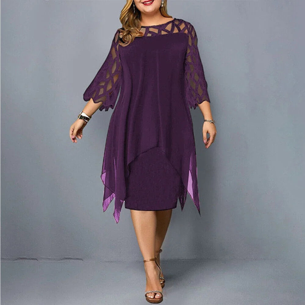 Midi-Kleid In Übergröße für Modische Looks