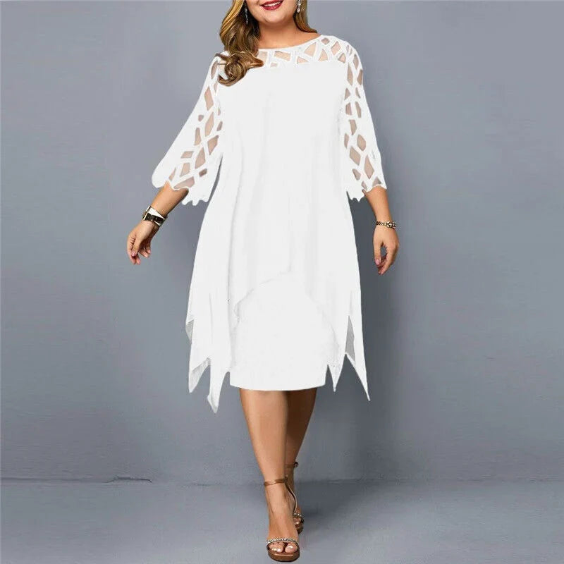 Midi-Kleid In Übergröße für Modische Looks