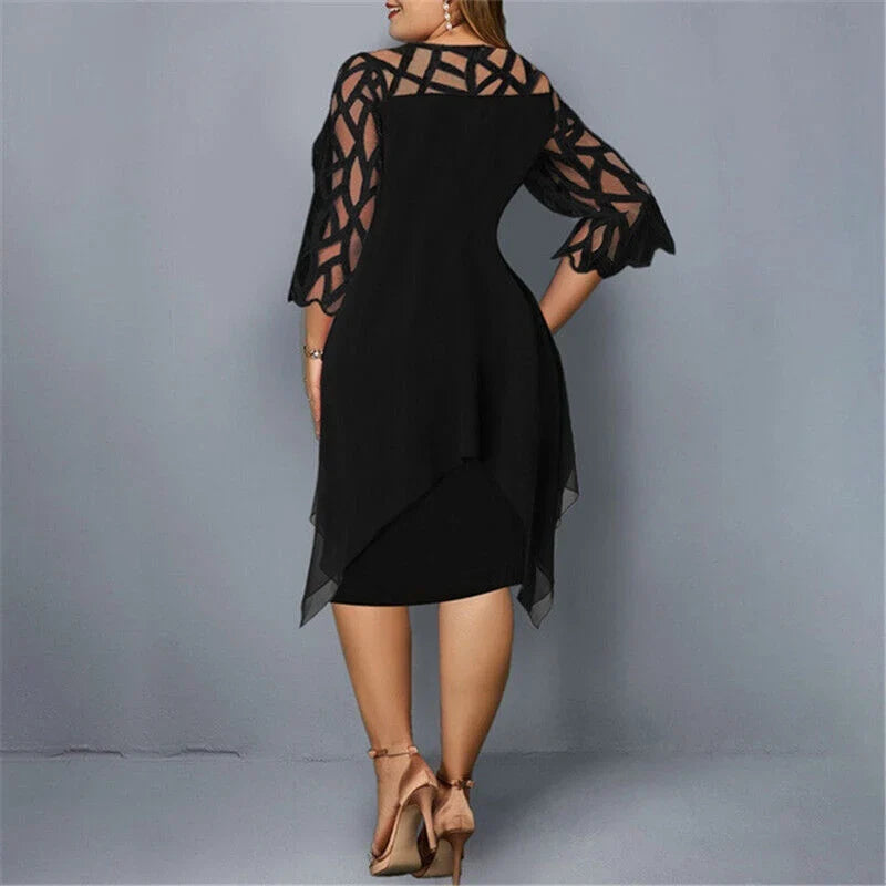 Midi-Kleid In Übergröße für Modische Looks