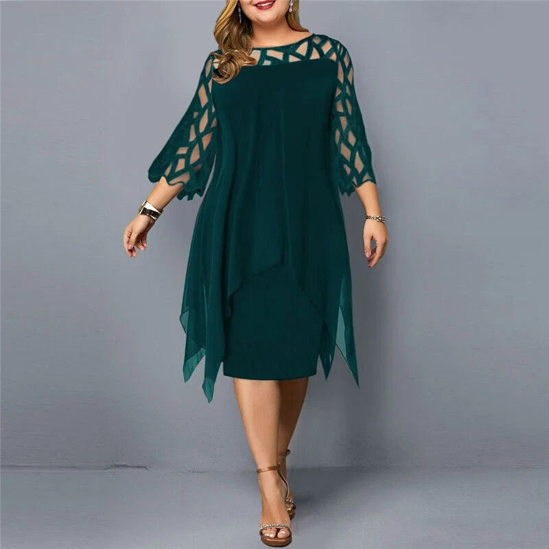 Midi-Kleid In Übergröße für Modische Looks