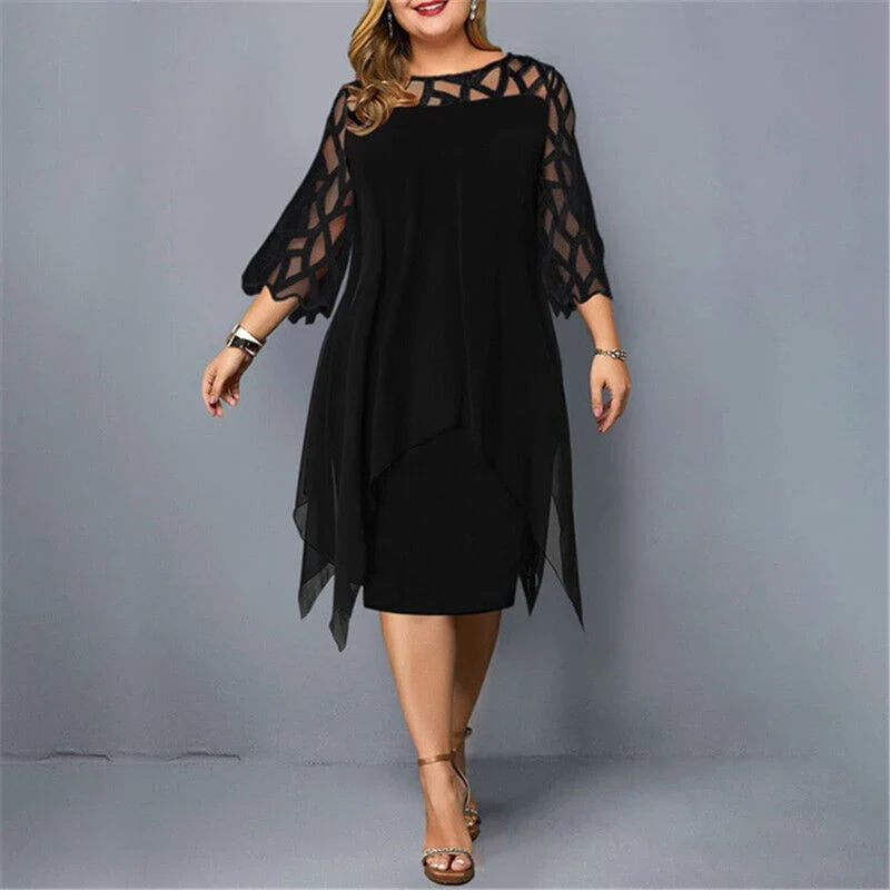 Midi-Kleid In Übergröße für Modische Looks