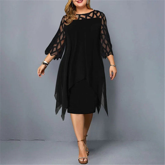 Midi-Kleid In Übergröße für Modische Looks