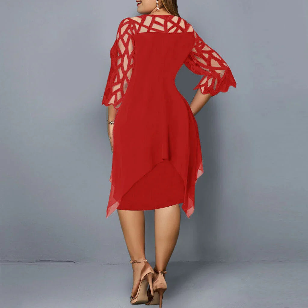 Midi-Kleid In Übergröße für Modische Looks