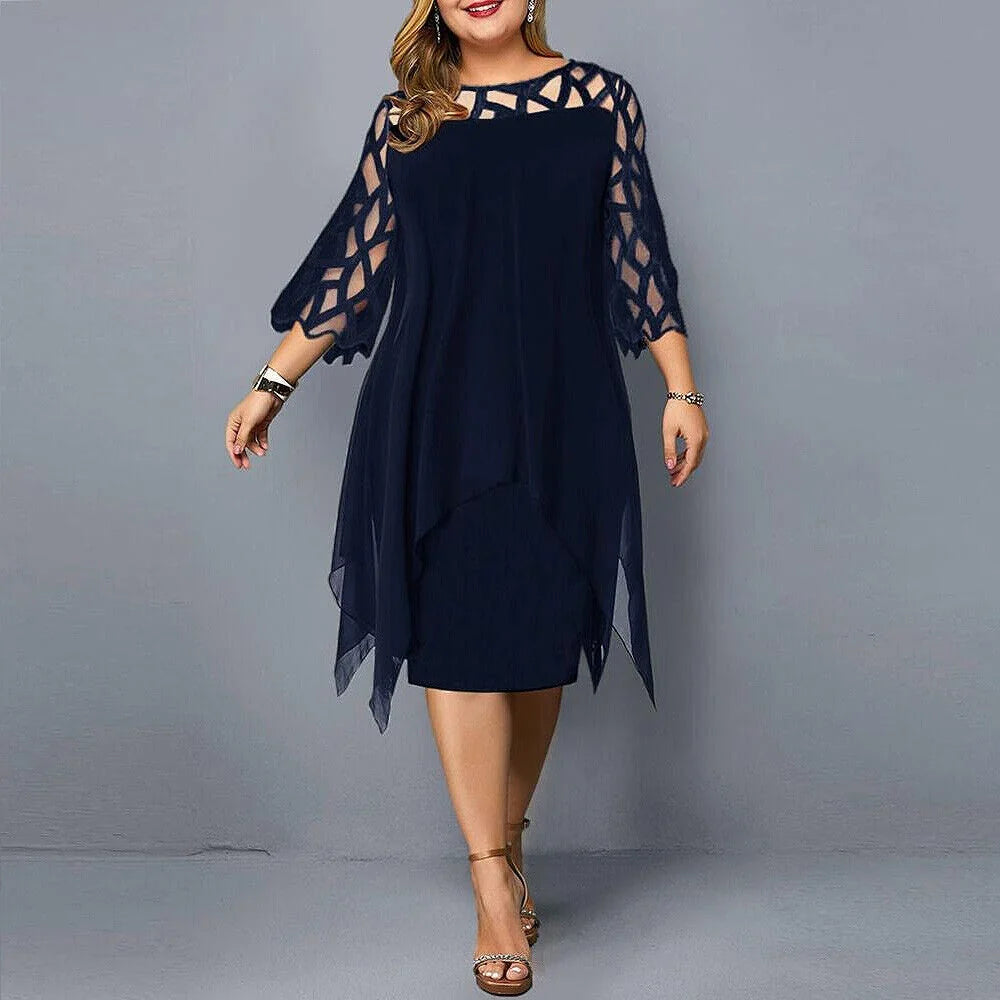 Midi-Kleid In Übergröße für Modische Looks