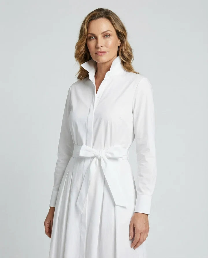 Elegante Weiße Lange Kleid