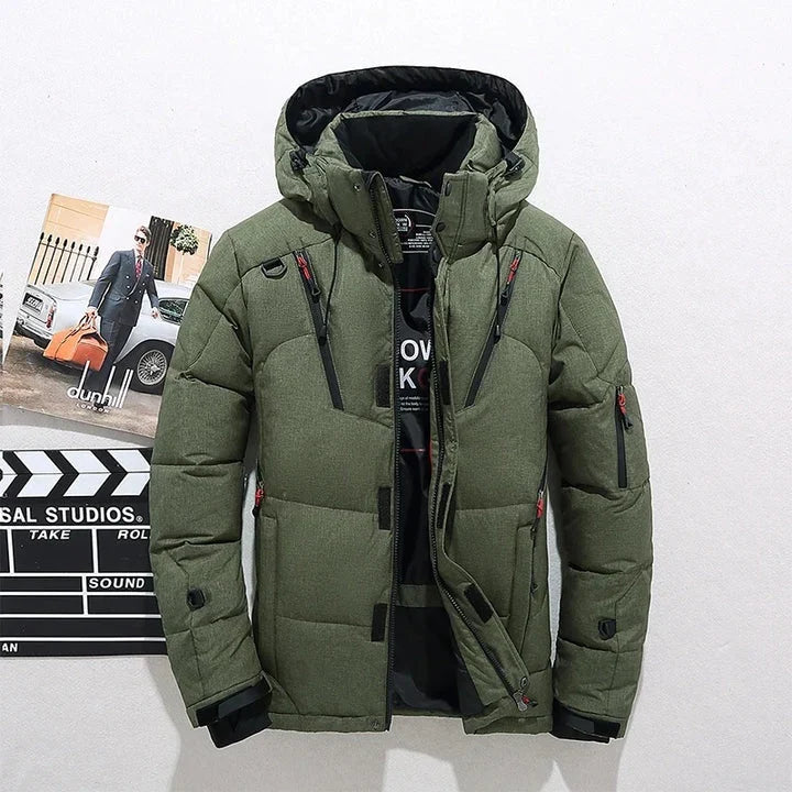 Elegante Daunenjacke Aus Hochwertigem Material für Maximalen Stil und Wärme