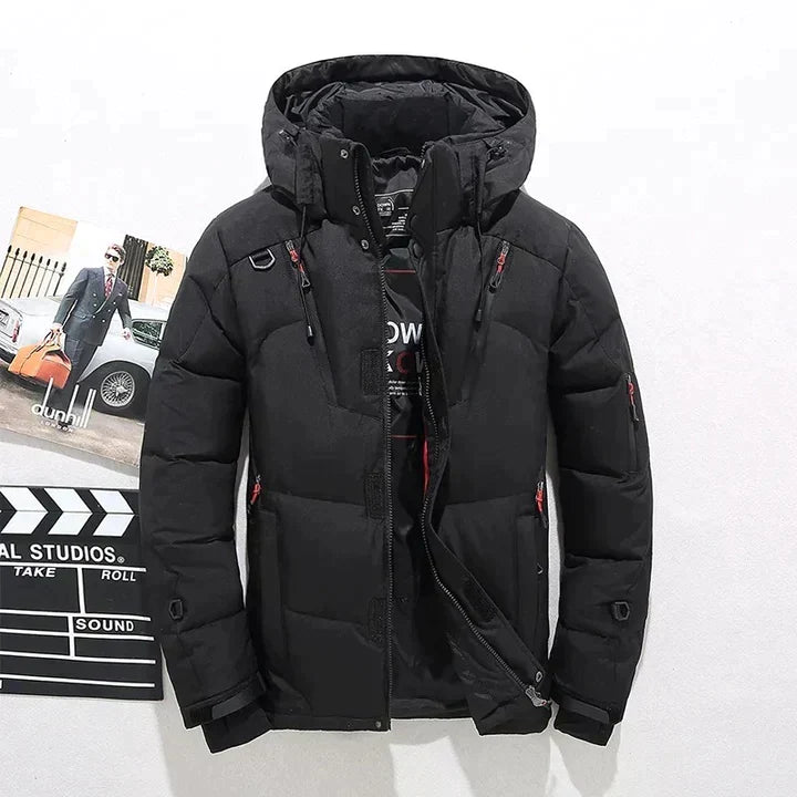 Elegante Daunenjacke Aus Hochwertigem Material für Maximalen Stil und Wärme