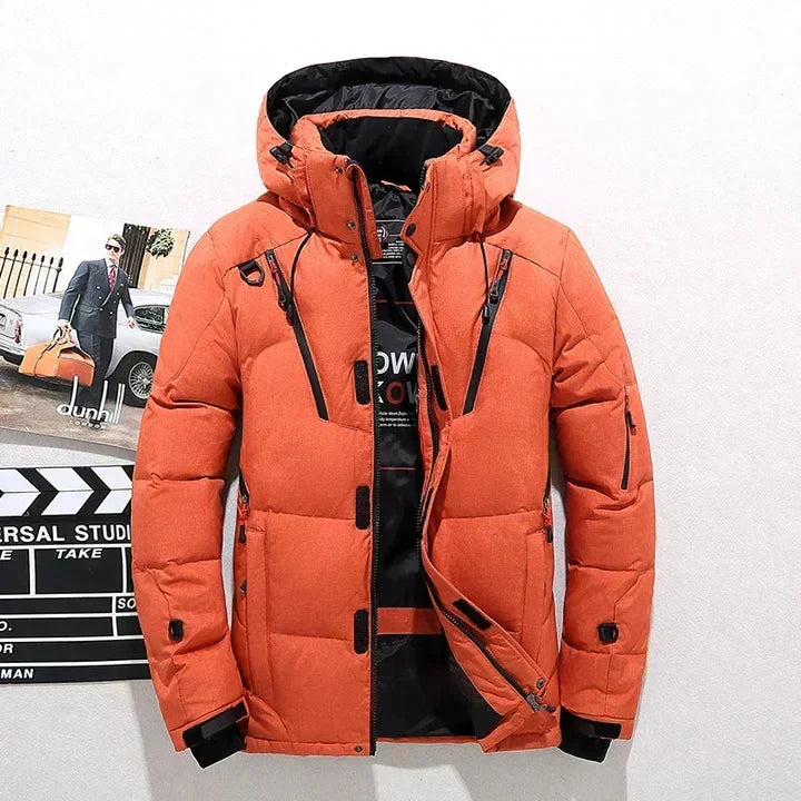 Elegante Daunenjacke Aus Hochwertigem Material für Maximalen Stil und Wärme